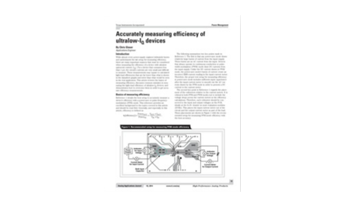 Accurately measuring efficiency of ultralow-IQ devices